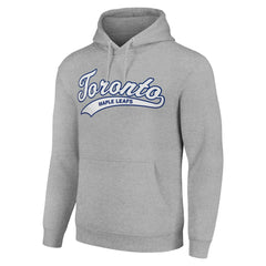 Toronto Maple Leafs Starter Tailsweep Fleece Tri-Blend Pullover Hoodie - Heather Gray - NHL 200652706