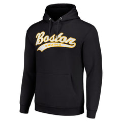 Boston Bruins Starter Tailsweep Fleece Tri-Blend Pullover Hoodie - Black - NHL 200652712