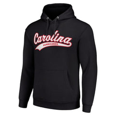 Carolina Hurricanes Starter Tailsweep Fleece Tri-Blend Pullover Hoodie - Black - NHL 200652713