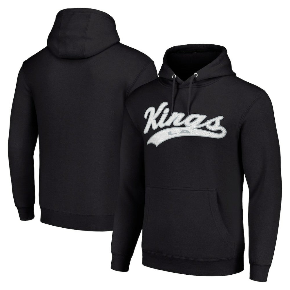 Los Angeles Kings Starter Tailsweep Fleece Tri-Blend Pullover Hoodie - Black - NHL 200652718