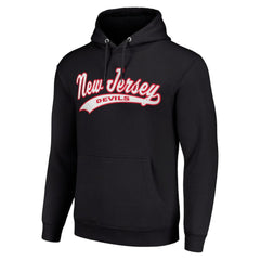 New Jersey Devils Starter Tailsweep Fleece Tri-Blend Pullover Hoodie - Black - NHL 200652720