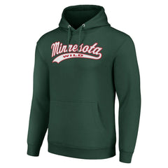 Minnesota Wild Starter Tailsweep Fleece Tri-Blend Pullover Hoodie - Green - NHL 200652754