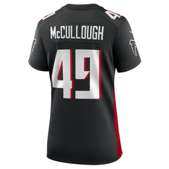 Nike Liam McCullough Atlanta Falcons Women's Team Game Jersey Black
