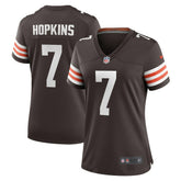 Nike Dustin Hopkins Cleveland Browns Women's Team Game Jersey Brown