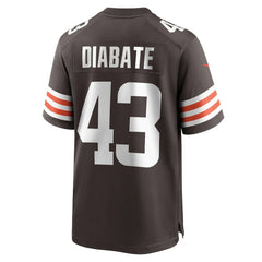 Nike Mohamoud Diabate Cleveland Browns Team Game Jersey Brown