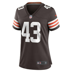 Nike Mohamoud Diabate Cleveland Browns Women's Team Game Jersey Brown