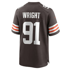 Nike Alex Wright Cleveland Browns Team Game Jersey Brown