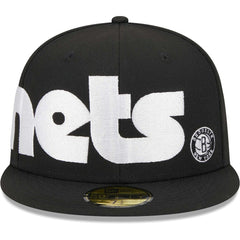 Brooklyn Nets Checkerboard UV 59FIFTY Fitted Hat Black | New Era online