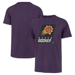 Devin Booker Phoenix Suns '47 Player Logo Vintage T-Shirt Purple | 47 brand US