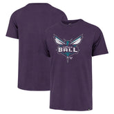 LaMelo Ball Charlotte Hornets '47 Player Logo Vintage T-Shirt Purple | 47 brand
