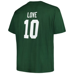 Fanatics Jordan Love Green Bay Packers Big & Tall Player Name & Number T-Shirt Green