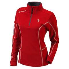 Houston Rockets Women's Omni-Wick Shotgun Quarter-Zip Pullover Top for sale Red | Columbia Near Me