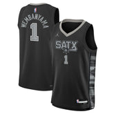 Victor Wembanyama San Antonio Spurs Jordan Brand Youth Swingman Jersey Statement Edition Black