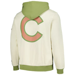 Chicago Cubs New Era Color Pop Pullover Hoodie - Cream/Green - New Era Online