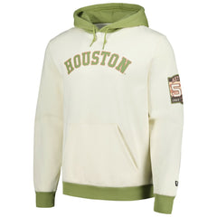Houston Astros New Era Color Pop Pullover Hoodie - Cream/Green - New Era Lifestyle