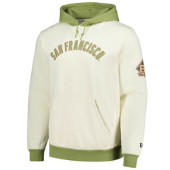 San Francisco Giants New Era Color Pop Pullover Hoodie - Cream/Green - New Era on Sale