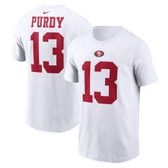 Nike Brock Purdy San Francisco 49ers Player Name & Number T-Shirt White