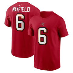 Nike Baker Mayfield Tampa Bay Buccaneers Player Name & Number T-Shirt Red