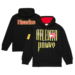 Atlanta Hawks Hardwood Classics OG 2.0 Pullover Hoodie Black | Mitchell & Ness