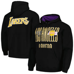 Los Angeles Lakers Hardwood Classics OG 2.0 Pullover Hoodie Black | Mitchell & Ness