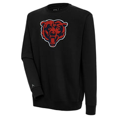 Chicago Bears Antigua Victory Crewneck Pullover Sweatshirt Black