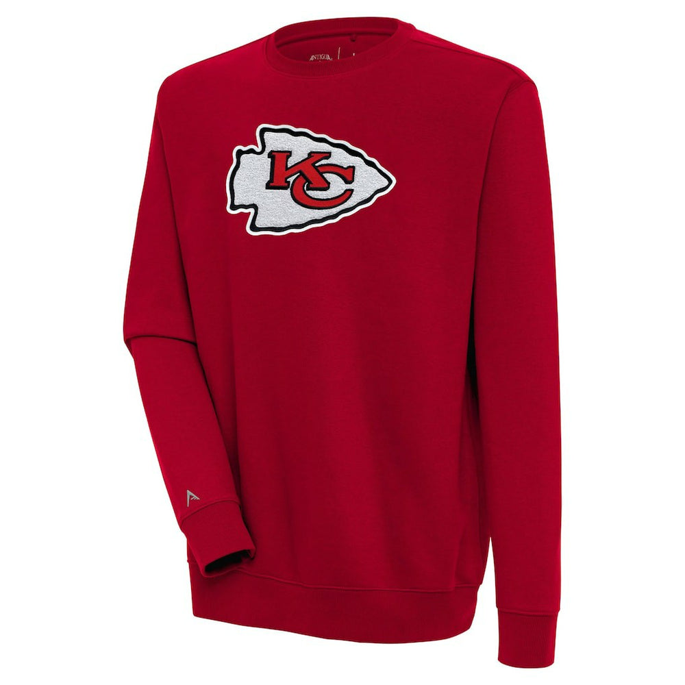 Kansas City Chiefs Antigua Victory Crewneck Pullover Sweatshirt Red