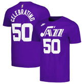 Utah Jazz Unisex 50th Anniversary T-Shirt Purple | Nike Lifestyle
