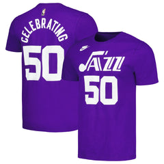 Utah Jazz Unisex 50th Anniversary T-Shirt Purple | Nike Lifestyle