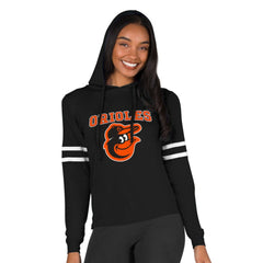 Baltimore Orioles Concepts Sport Women's Marathon Lightweight Lounge Pullover Hoodie - Black - MLB on Sale