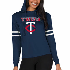 Minnesota Twins Concepts Sport Women's Marathon Lightweight Lounge Pullover Hoodie - Navy - MLB Online