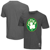 Boston Celtics Unisex Hardwood Classics MVP Throwback Logo T-Shirt Heather Gray | Mitchell & Ness discount