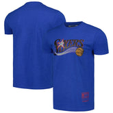 Philadelphia 76ers Unisex Hardwood Classics MVP Throwback Logo T-Shirt Royal | Mitchell & Ness Near Me