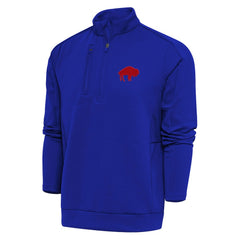 Buffalo Bills Adult Throwback Logo Generation Quarter-Zip Pullover Top Royal