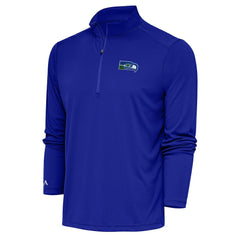 Seattle Seahawks Adult Throwback Logo Tribute Quarter-Zip Pullover Royal