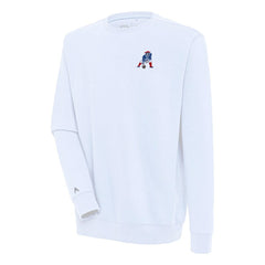 New England Patriots Adult Throwback Logo Victory Pullover Sweatshirt White