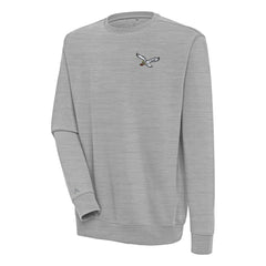 Philadelphia Eagles Adult Throwback Logo Victory Pullover Sweatshirt Heather Gray
