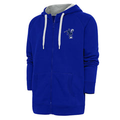 Indianapolis Colts Adult Throwback Logo Victory Full-Zip Hoodie Royal
