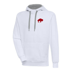 Buffalo Bills Adult Throwback Logo Victory Pullover Hoodie White