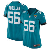 Nike Yasir Abdullah Jacksonville Jaguars Women's Team Game Jersey Teal