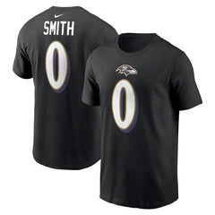 Nike Roquan Smith Baltimore Ravens Player Name & Number T-Shirt Black
