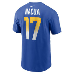 Nike Puka Nacua Los Angeles Rams Player Name & Number T-Shirt Royal