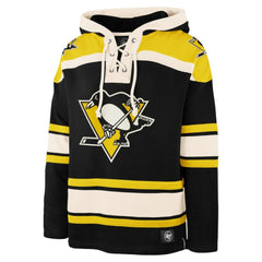 Pittsburgh Penguins '47 Big & Tall Superior Lacer Pullover Hoodie - Black - NHL 200683089