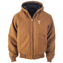 Texas Rangers Dunbrooke Dakota Work Full-Zip Hoodie Jacket - Brown - MLB Sale