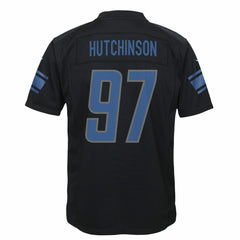 Nike Aidan Hutchinson Detroit Lions Youth Game Jersey Black