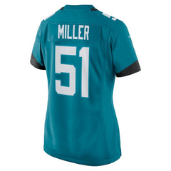 Nike Ventrell Miller Jacksonville Jaguars Women's Game Jersey Teal