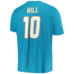 Fanatics Tyreek Hill Miami Dolphins Big & Tall Player Name & Number T-Shirt Aqua