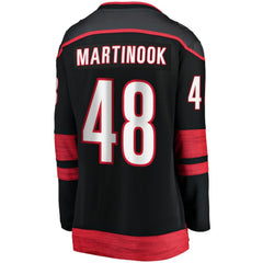 Jordan Martinook Carolina Hurricanes Fanatics Women's Home Breakaway Player Jersey - Black - NHL 200723242