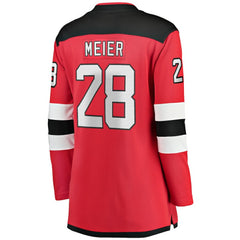 Timo Meier New Jersey Devils Fanatics Women's Home Breakaway Player Jersey - Red - NHL 200723283
