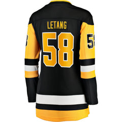 Kris Letang Pittsburgh Penguins Fanatics Women's Home Breakaway Player Jersey - Black - NHL 200723336