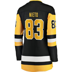 Matt Nieto Pittsburgh Penguins Fanatics Women's Home Breakaway Player Jersey - Black - NHL 200723344